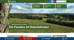 Desktop Screenshot of mecklenburgische-schweiz.com